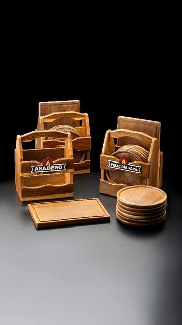 Kits de asado con placa grabada